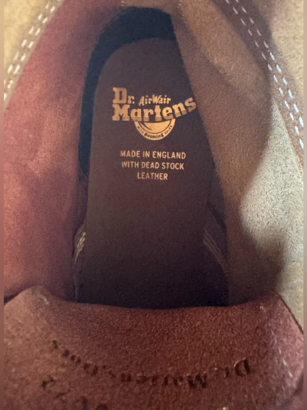Dr. Martens Made in England Dead Stock 1460 8-eye boots —one of a kind Us 8 - Picture 6 of 12